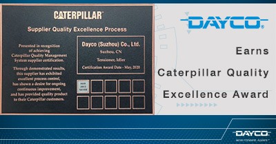 Dayco gana el premio a la excelencia de calidad Caterpillar